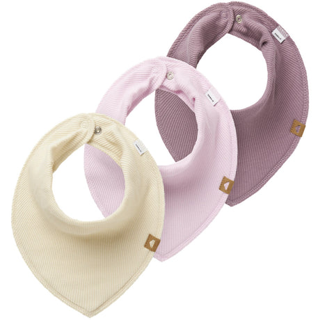 Name It Summer Sand Yvettebinnie 3-Pack Scarf Bib Rib