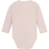 FIXONI Hushed Violet Melange Wrap Bodysuit LS Mélange Rib