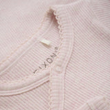 FIXONI Hushed Violet Melange Wrap Bodysuit LS Mélange Rib