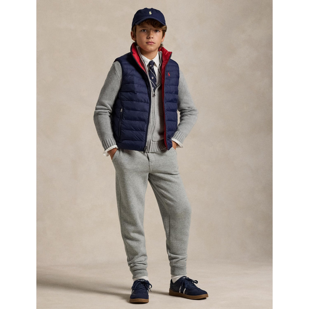 Polo Ralph Lauren Newport Navy/Rl2000 Red Boy Vest