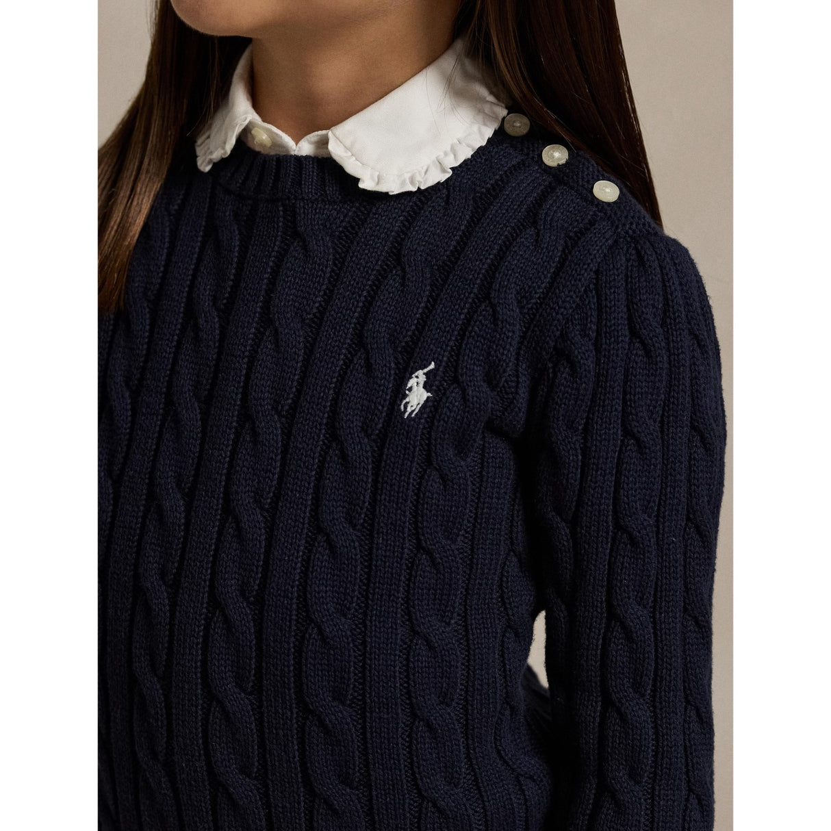 Polo Ralph Lauren Rl Navy W/ Nevis Girl Pullover