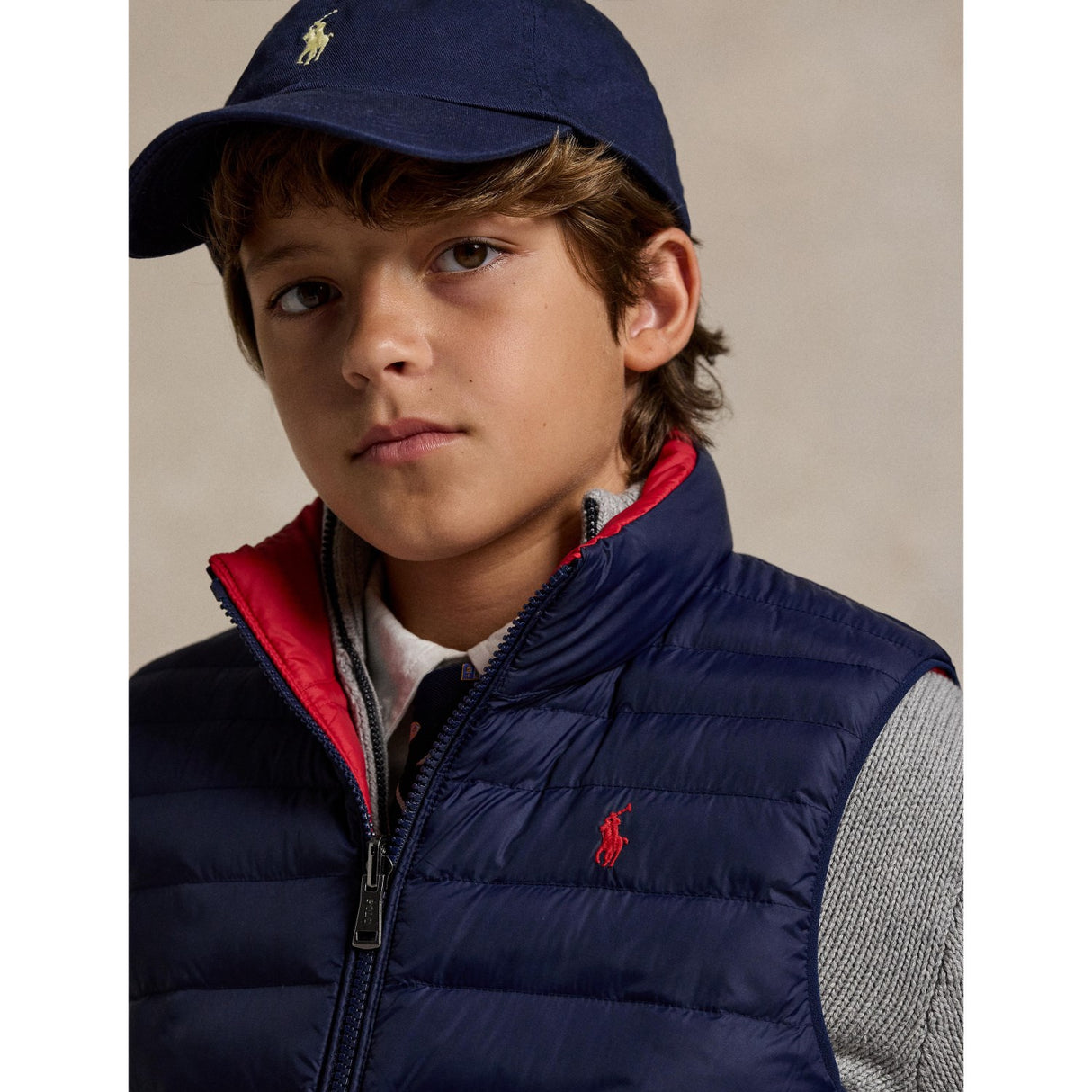 Polo Ralph Lauren Newport Navy/Rl2000 Red Boy Vest