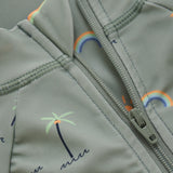 Color Kids Iceberg Green Baby Suit L/S, AOP