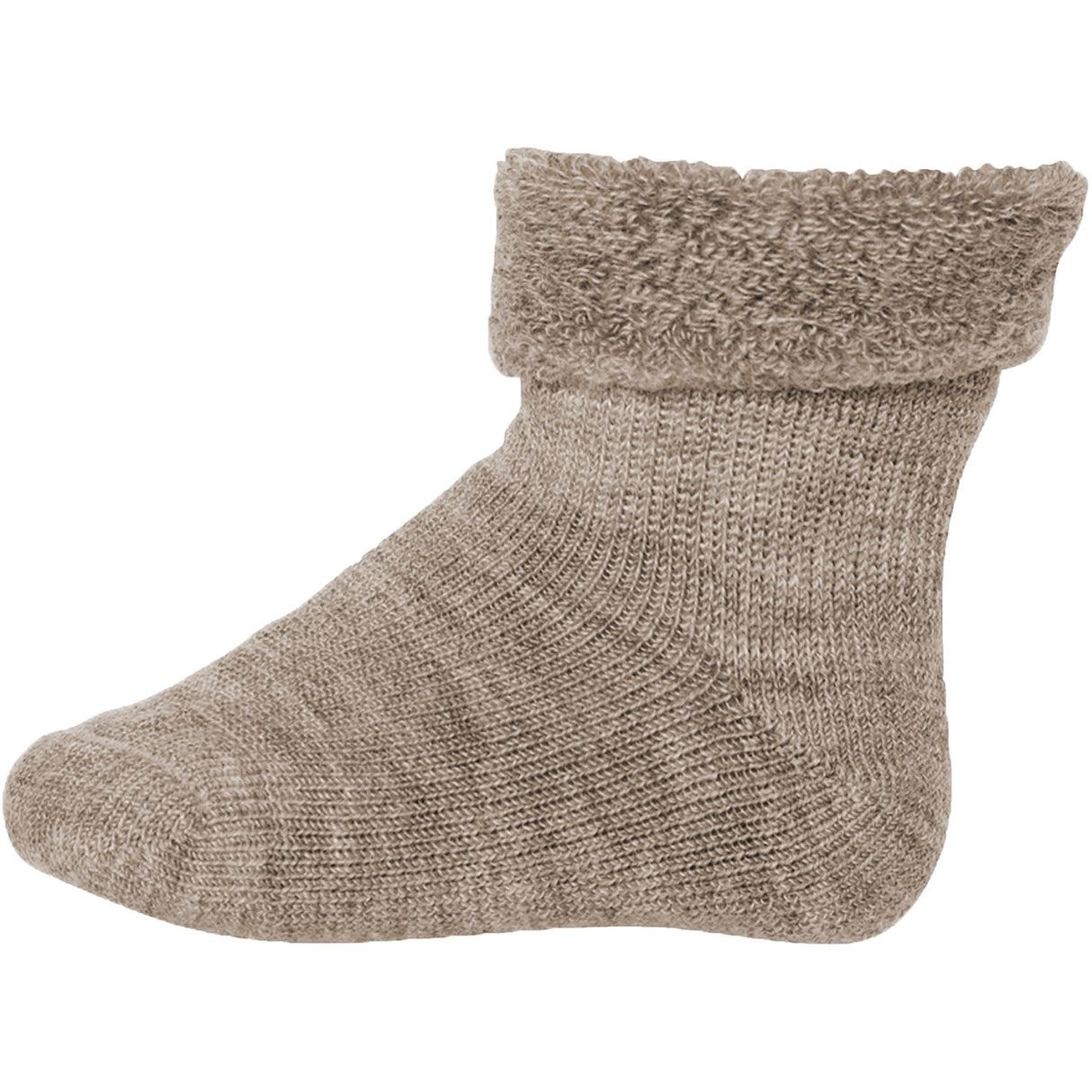 Mp Danmark 722 Light Brown Melange 489 Wool Baby Socks