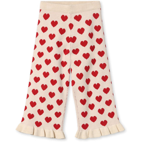 Fliink Pompeian Red/ Sandshell Alon Heart Ruffle Pants