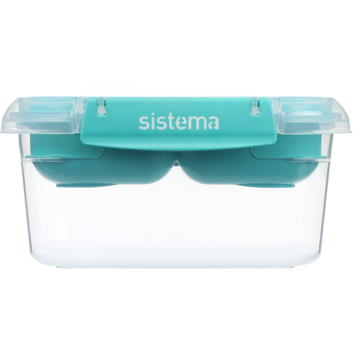 Sistema Minty Teal Square Stax To Go Lunch Box 1.15L