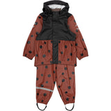 Mikk-Line Henna Ladybug Suspenders Rain Set