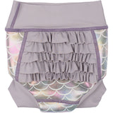 Mikk-Line Lavender Aura AOP Baby Swim Pant Frill Recycled