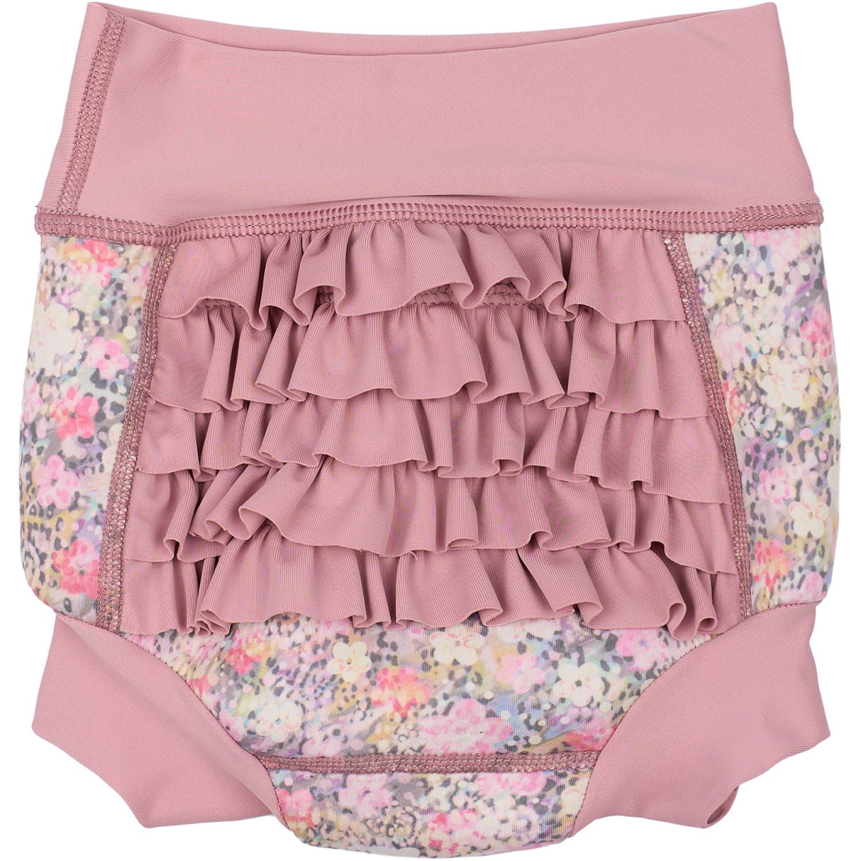 Mikk-Line Lilas AOP Baby Swim Pant Frill Recycled