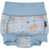 Mikk-Line Faded Denim AOP Baby Swim Pant Recycled