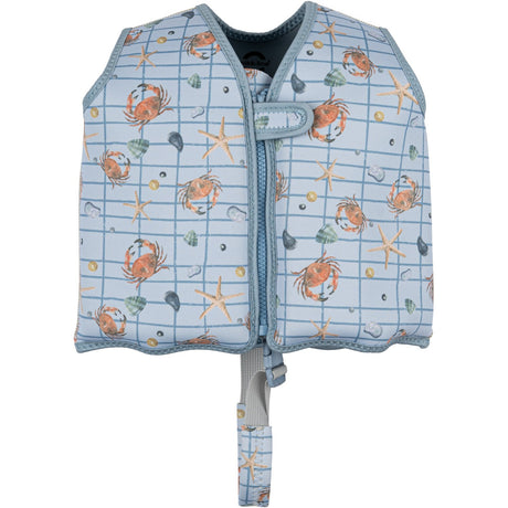 Mikk-Line Faded Denim AOP Swim Vest