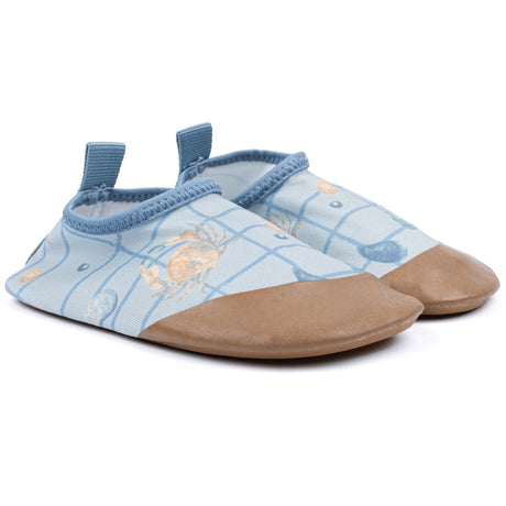 Mikk-Line Faded Denim AOP Swimshoe