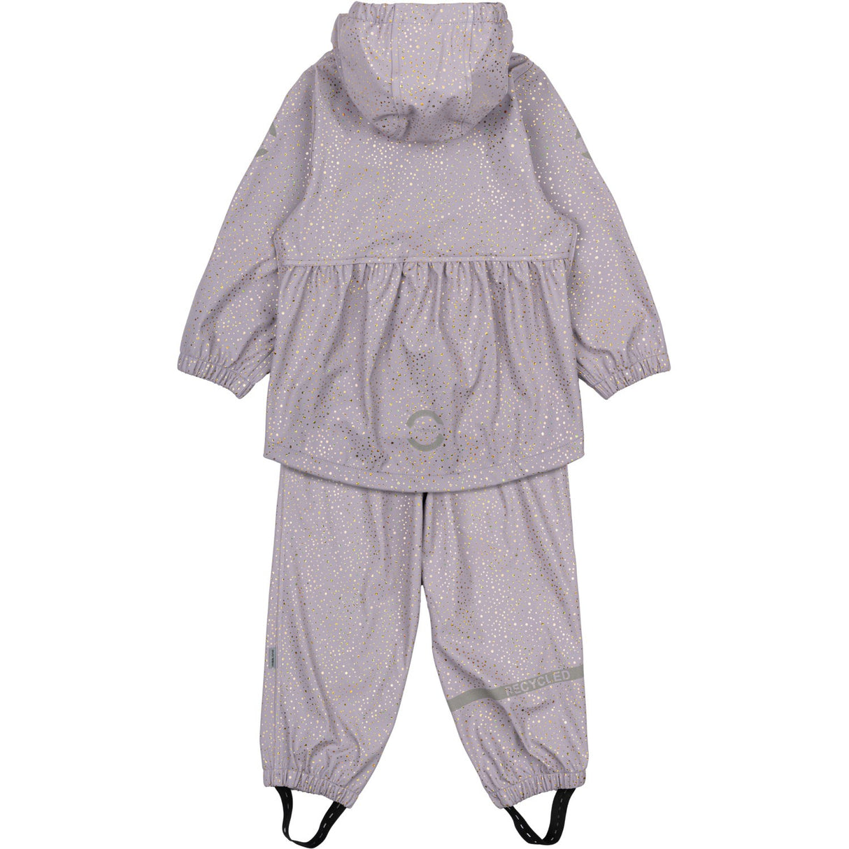 Mikk-Line Lavender Aura Suspenders PU Glitter Rain Set Recycled