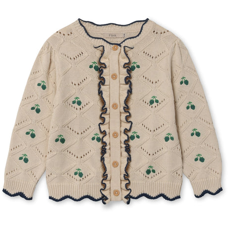 Fliink Sandshell Mela Ruffle Cardigan