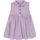 COPENHAGEN COLORS Lavender Organic Twill Dress W Collar