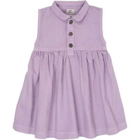 COPENHAGEN COLORS Lavender Organic Twill Dress W Collar