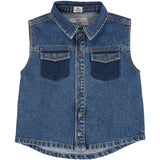 COPENHAGEN COLORS Indigo Blue Washed Organic Boyish Denim Vest