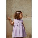 COPENHAGEN COLORS Lavender Organic Twill Dress W Collar