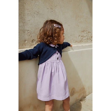 COPENHAGEN COLORS Navy Lt. Knitted Bolero W. Heart Button