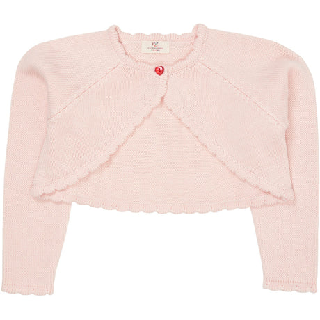 COPENHAGEN COLORS Soft Pink Lt. Knitted Bolero W. Heart Button