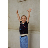 COPENHAGEN COLORS Navy/Cream Comb. Polo W. Embroidery