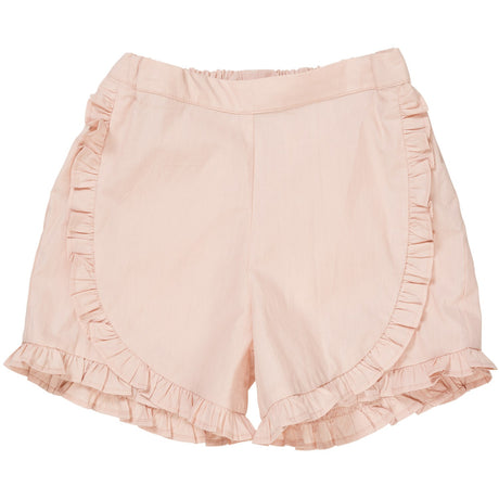 COPENHAGEN COLORS Dusty Rose Poplin Frill Shorts