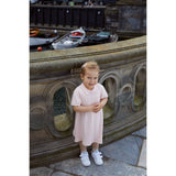COPENHAGEN COLORS Ballerina/Cream Comb. Rib Polo Knitted Dress