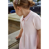 COPENHAGEN COLORS Ballerina/Cream Comb. Rib Polo Knitted Dress