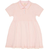 COPENHAGEN COLORS Ballerina/Cream Comb. Rib Polo Knitted Dress