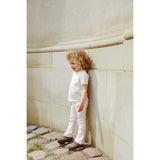 COPENHAGEN COLORS Ballerina/Cream Stripe Striped Flare Pants