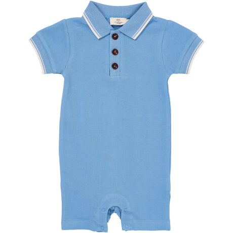 COPENHAGEN COLORS Sky Blue Comb. Pique Polo Romper