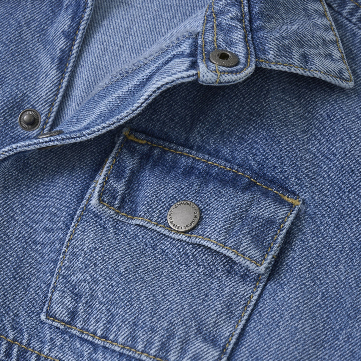 En Fant Light Denim Blue Shirt SS Denim