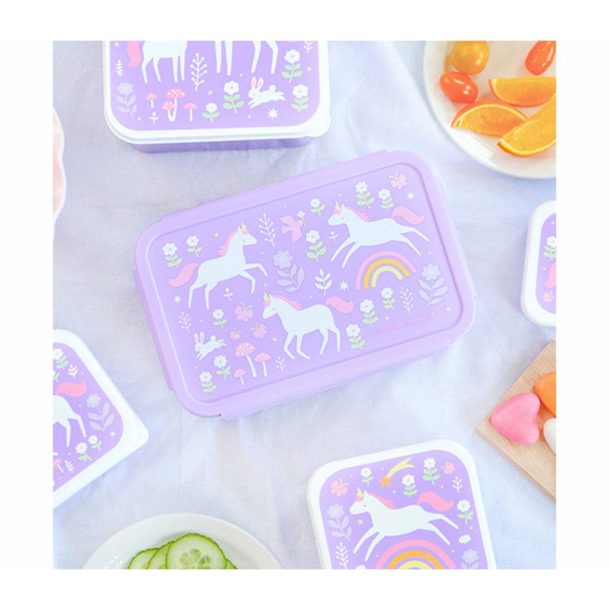 A Little Lovely Company Unicorn Dreams Bento Lunch Box