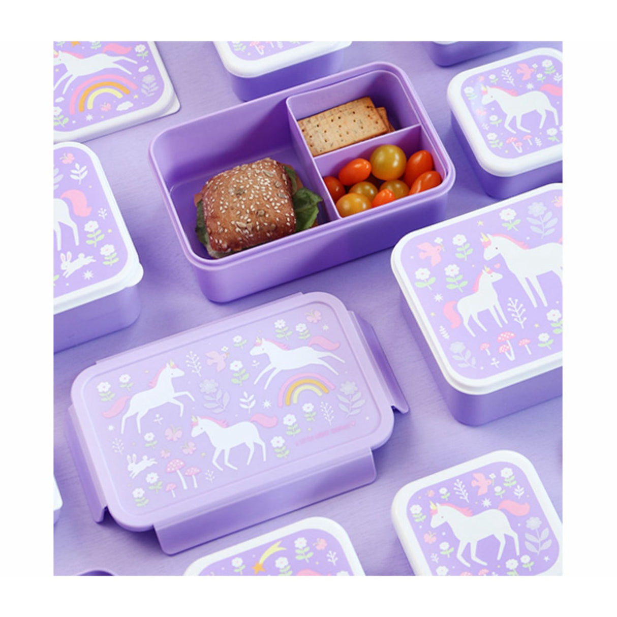 A Little Lovely Company Unicorn Dreams Bento Lunch Box