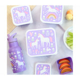 A Little Lovely Company Unicorn Dreams Lunch & Snack Box Set