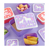 A Little Lovely Company Unicorn Dreams Lunch & Snack Box Set