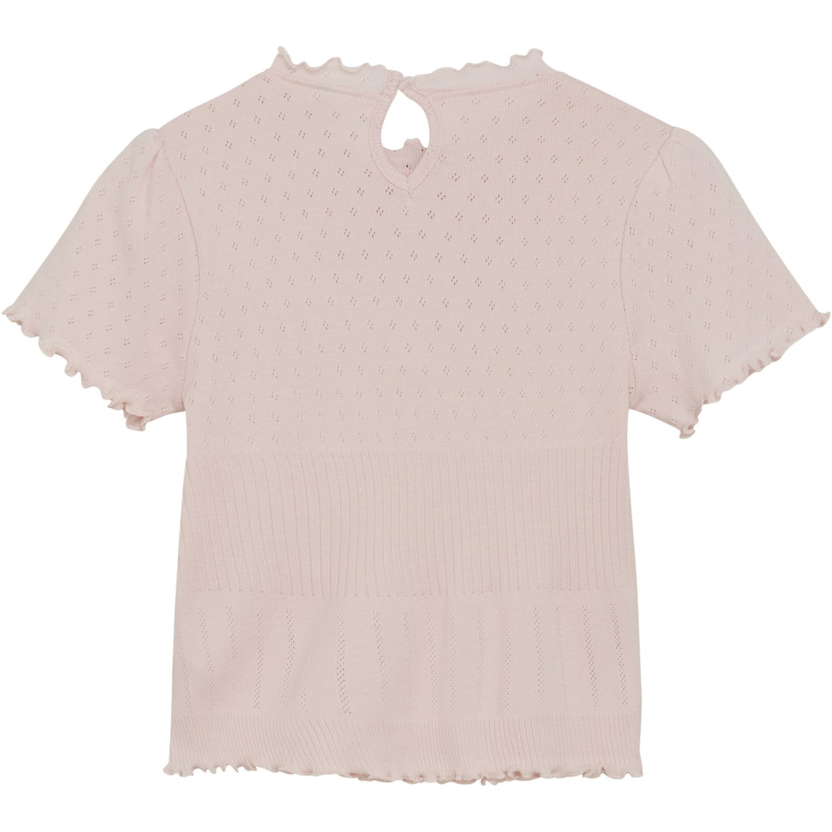 En Fant Veiled Rose T-Shirt Pointelle