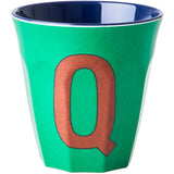 RICE Bluish Colors Melamin Alphabet Cup