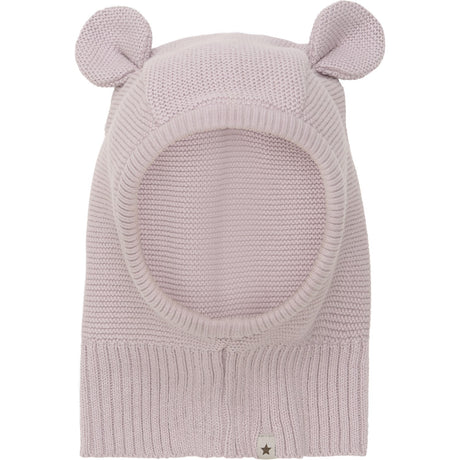 Huttelihut Cloud Gray Balaclava Knit w. Ears