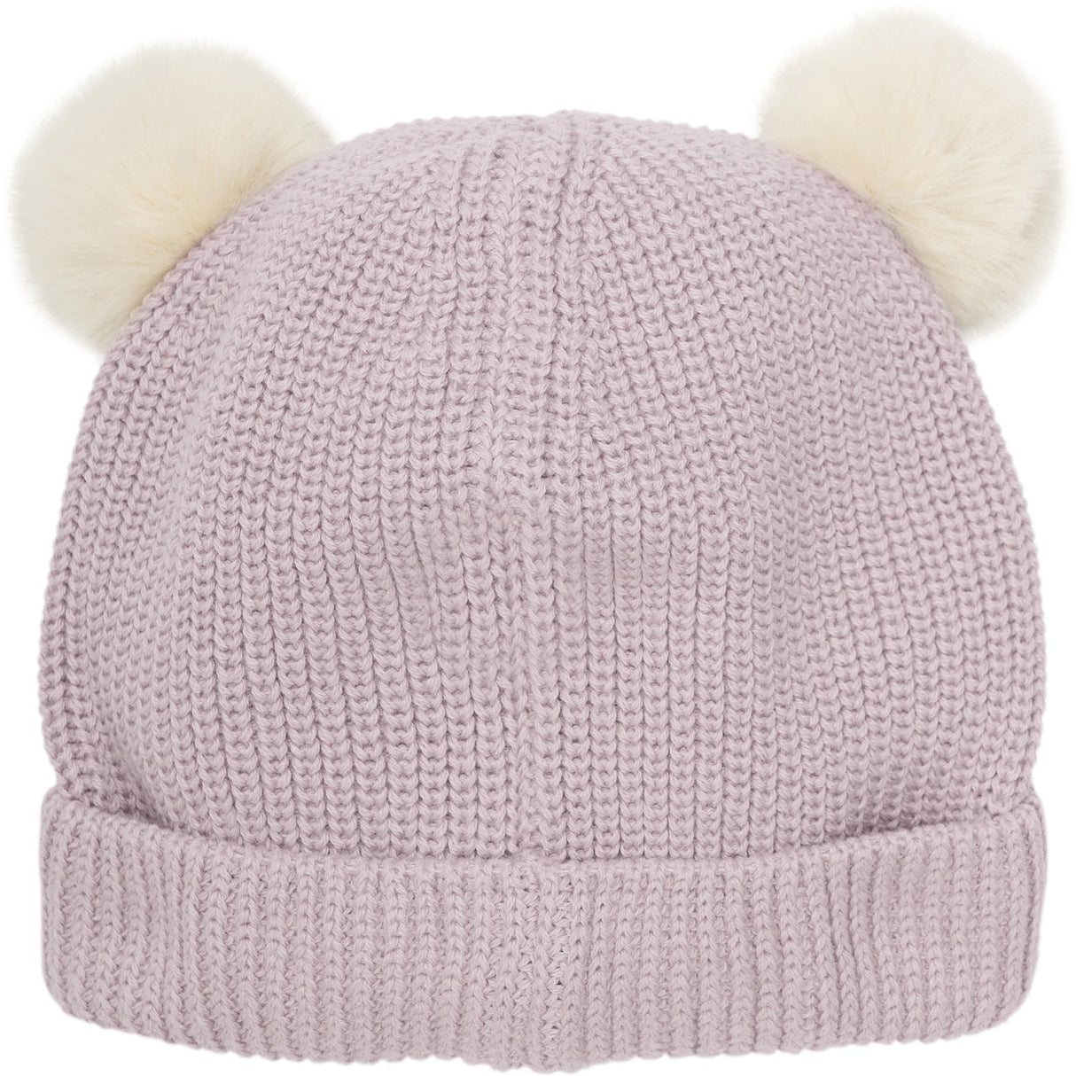 Huttelihut Cloud Gray Hat Knit w. Pompoms