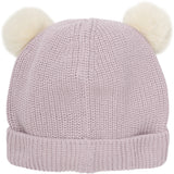 Huttelihut Cloud Gray Hat Knit w. Pompoms