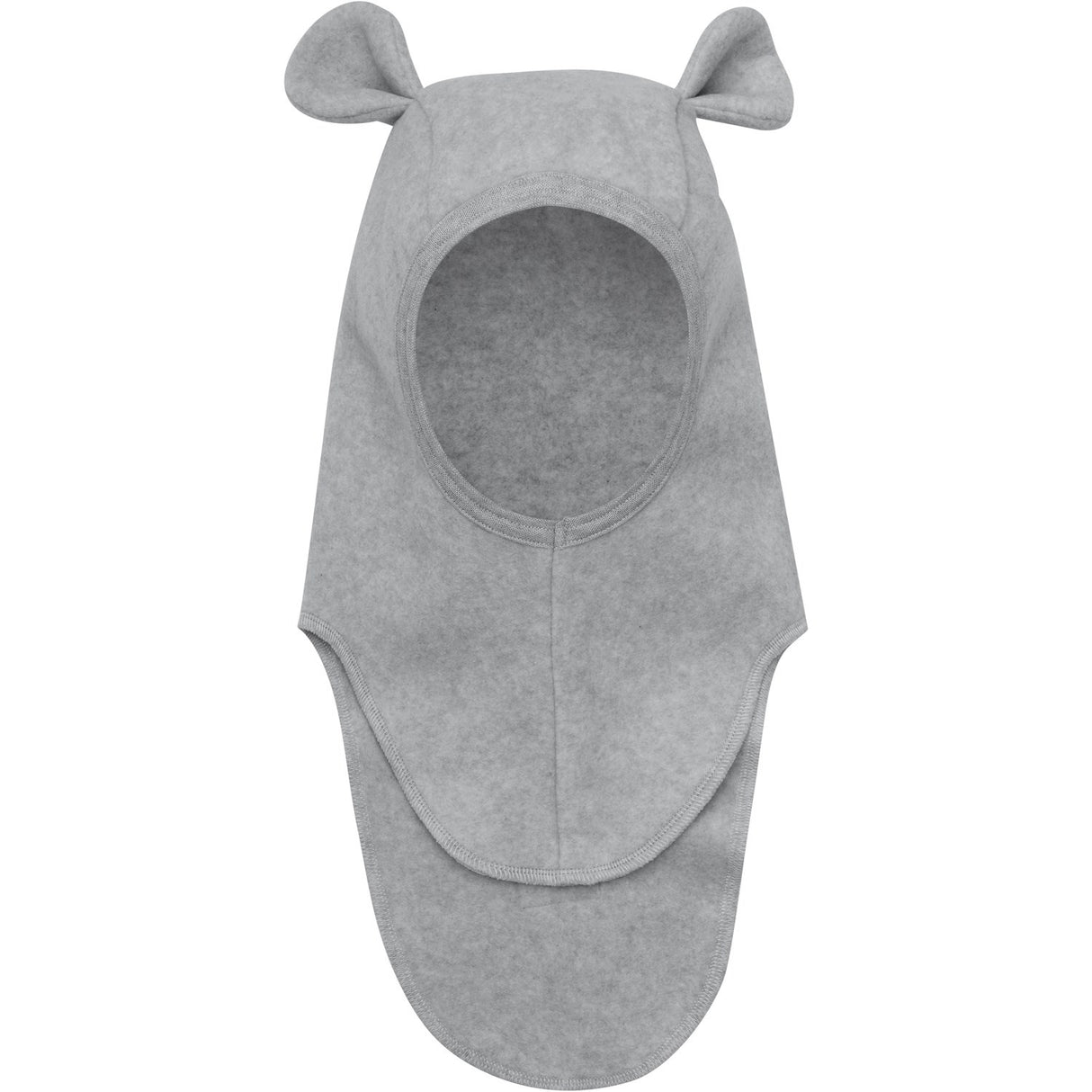 Huttelihut Light Grey Melange Balaclava Ears Cotton Fleece