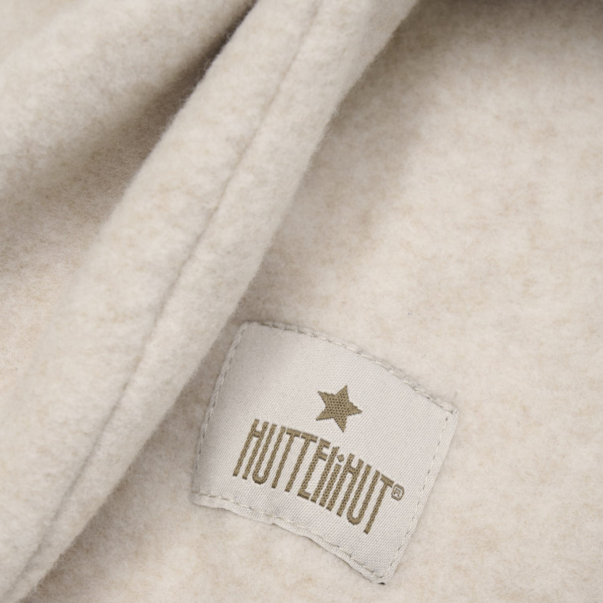 Huttelihut Camel Melange Balaclava Ears Cotton Fleece