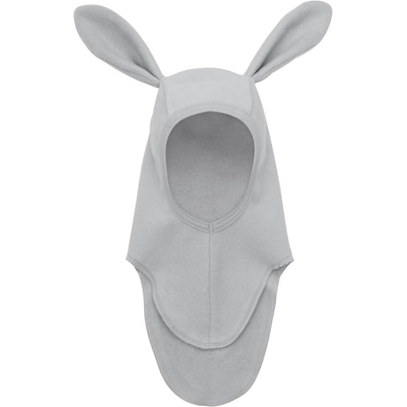 Huttelihut Light Grey Melange Balaclava Ears Cotton Fleece