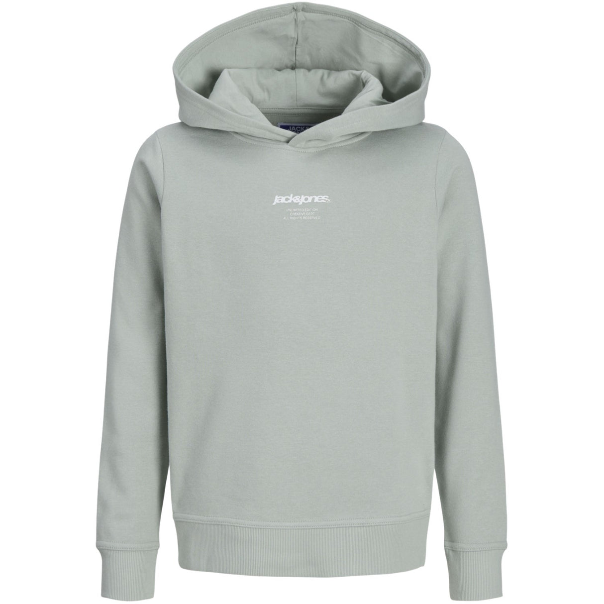 Jack & Jones Junior Aqua Gray Tarmac Camo Back Print Hoodie