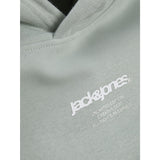 Jack & Jones Junior Aqua Gray Tarmac Camo Back Print Hoodie