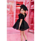 Dolly by Le Petit Tom Black Dolly World Big Organza Hair Bow