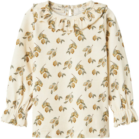 Lil'Atelier Turtledove Lemon Gavo Eug Slim Blouse