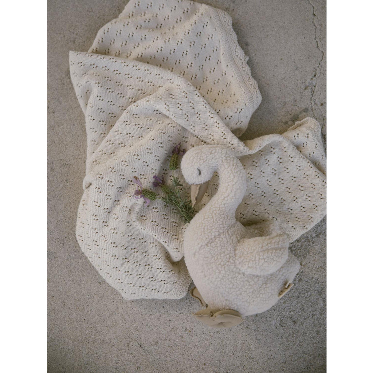 Lil'Atelier Turtledove Nilio Knit Blanket