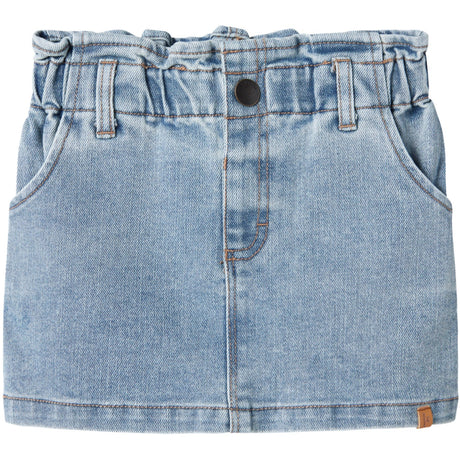 Lil'Atelier Medium Blue Denim Darlee Denim Skirt